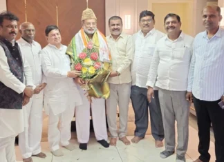 ಜಿಲ್ಲಾ ಕಾಂಗ್ರೆಸ್ ನೂತನ ಅಧ್ಯಕ್ಷರಿಗೆ ಸನ್ಮಾನ
