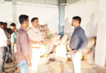 ಪಡಿತರ ಅಕ್ಕಿ ಅಕ್ರಮ ಸಂಗ್ರಹಣೆ:35 ಕ್ವಿಂಟಾಲ್ ಅಕ್ಕಿ ಜಪ್ತಿ,ಪ್ರಕರಣ ದಾಖಲು