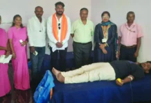 ರಕ್ತದಾನ ಹಾಗೂ ಎನ್.ಸಿ.ಡಿ ಶಿಬಿರ