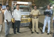 ಅಕ್ರಮವಾಗಿ ಸಾಗಿಸುತಿದ್ದ 42,500 ರೂ. ಮೌಲ್ಯದ ಪಡಿತರ ಅಕ್ಕಿಯನ್ನು ವಶ