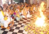 ಜಗದಂಬಾ ಮಂದಿರದಲ್ಲಿ ಶ್ರಾವಣ ಹೋಮಹವನದ ಪೂರ್ಣಾಹುತಿ