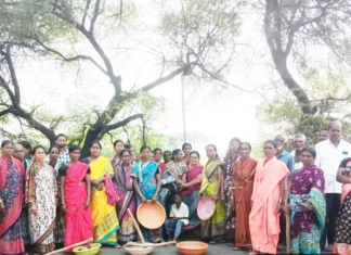 ಅಲಿಯಂಬರ್ನಲ್ಲಿ ನಾಲಾ ತಿರುವು ಕಾಮಗಾರಿ