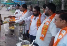 ಮೋದಿ ರಾಜಕೀಯ ಪಯಣದ ೨೫ ವರ್ಷ: ಶಿವಸೇನಾ ವತಿಯಿಂದ ಅನ್ನದಾಸೋಹ