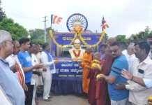 ಧಮ್ಮ ಪಯಣಕ್ಕೆ ಶಾಸಕ ಎ.ಆರ್.ಕೃಷ್ಣಮೂರ್ತಿ ಚಾಲನೆ