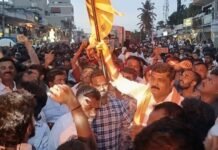 ಬಿಗಿ ಪೆÇಲೀಸ್ ಭದ್ರತೆಯಲ್ಲಿ ಅದ್ದೂರಿ ಗಣಪತಿ ವಿಸರ್ಜನಾ ಶೋಭಾಯಾತ್ರೆ