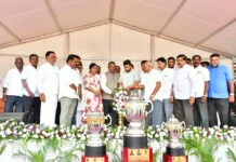 ರಾಜ್ಯ ಮಟ್ಟದ ಧ್ರುವ ನಾರಾಯಣ್ ಮೆಮೋರಿಯಲ್ ಕಪ್ಫು ಟ್ಬಾಲ್ ಪಂದ್ಯಾವಳಿಗೆ ಚಾಲನೆ ಶಾಸಕ ದರ್ಶನ್