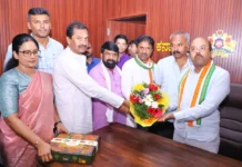 ಜಿಲ್ಲಾ ಉಸ್ತುವಾರಿ ಸಚಿವರ ಕಚೇರಿ ಉದ್ಘಾಟನೆ